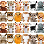 Arrozon 12 Pcs Small Stuffed Animals Bulk, 4.5 Inch Mini Stuffed Animals, Treasure Box Toys for Classroom, Keychain Plushies Toys Claw Machine Carnival Prizes, Party Favors for Kid
