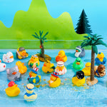 JOYIN 30 Pcs Rubber Ducks - Assorted Designs for Toddler Bath Time, Pool Parties, and Birthday Favors