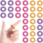 30 Pieces Acupressure Rings Spiky Sensory Rings for Fingers Stress Relief Fidget Sensory Massager for Teens Adults