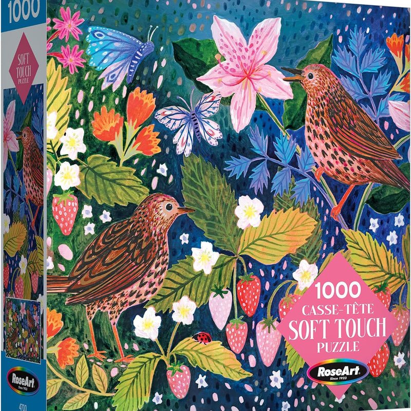 RoseArt Soft Touch Backyard Country Farm Scene 1000 Piece Jigsaw Puzzle for Adults