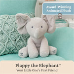 GUND Flappy the Elephant Singing Plush Toy for Babies 0 and Up, Gray, 12"