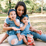 Happy Baby Organics Baby Snacks, Greek Yogis, Freeze Dried Yogurt & Fruit Snacks, Gluten Free Snack for Babies 9+ Months, Strawberry & Banana, 1 Ounce