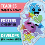 Creativity for Kids Sticker Sun Catchers Mini Craft Kit: Create 2 Suncatchers - Toddler Activities for Summer and Gifts, Arts & Crafts for Kids, Window Art for Kids (Ages 3+)