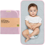 KeaBabies Portable Diaper Changing Pad, Easy Wipe Clean, 25x13 (Black Geo) | Foldable Waterproof Baby Changing Mat for Diaper Bag, Compact, Lightweight, Newborn, Infant, Baby Changer Travel Essential