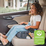 Chicco GoFit ClearTex Plus Backless Booster Car Seat, 40-110 lbs | Sunset/Purple, portable booster seat for ages 4+, ErgoBoost padding, quick-release LATCH, carry handle, GREENGUARD Gold