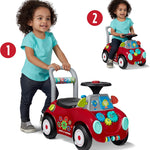 Radio Flyer Busy Buggy, 3-in-1 toddler push walker with 17 sensory activities, 42 lb capacity, ride on toys for 1-3 year olds