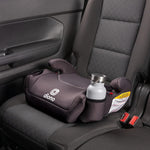 Diono Solana, No Latch, Pack of 2 Backless Booster Car Seats, Lightweight, Machine Washable Covers, Cup Holders, Black