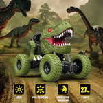 Remote Control Dinosaur Car with LED Light, 2.4GHz High-Performance Control, Rechargeable 4WD Off Road