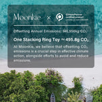 Moonkie 7-Piece Soft Teething Toy Set with Stacking Rings for Babies | Educational Learning Toy