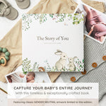 Keepsake Baby Memory Book – Timeless Gender Neutral First 5 Year Baby Book | For Baby Boy or Girl – Record Entire Birth-Age 5 – Milestone Book – Baby Journal Scrapbook Photo Album – Reveal & Shower Gift