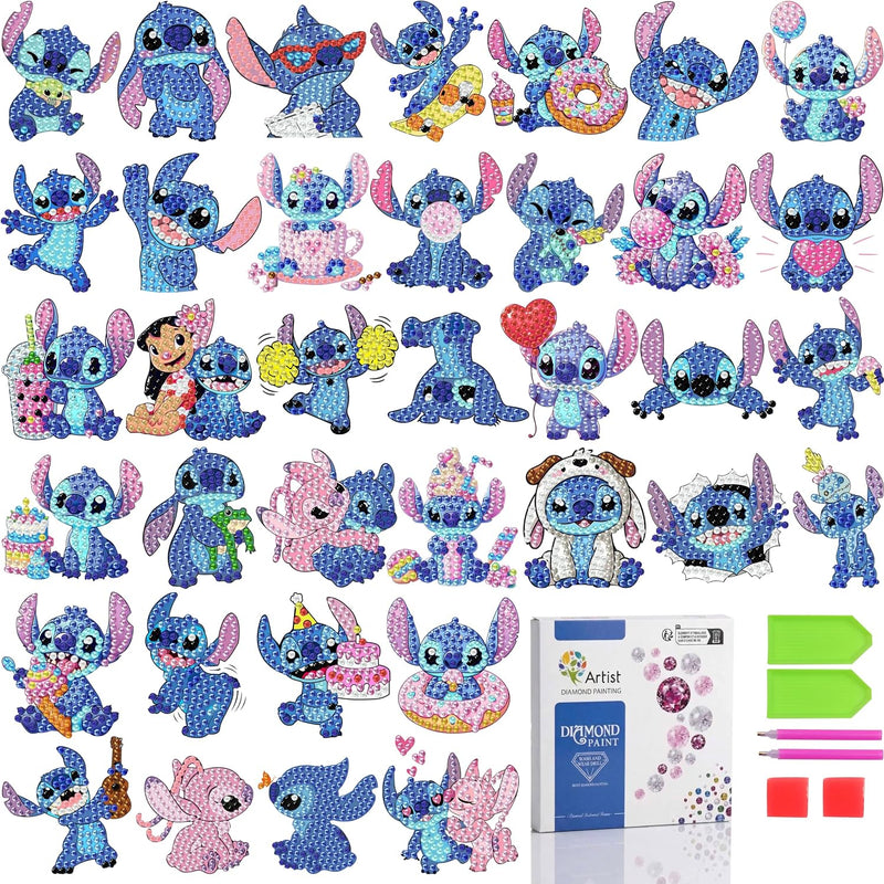 LWZAYS Diamond Art Kits for Kids Boys and Girls Ages 6-8-10-12 Easy to DIY Creative Diamond Art Stickers Craft by Numbers Kits for Kids and Adult Beginners 2.0